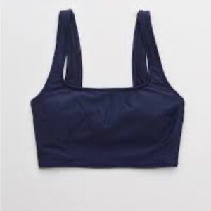 Aerie Wide-strap Longline Scoop Bikini Top NWOT sz XS